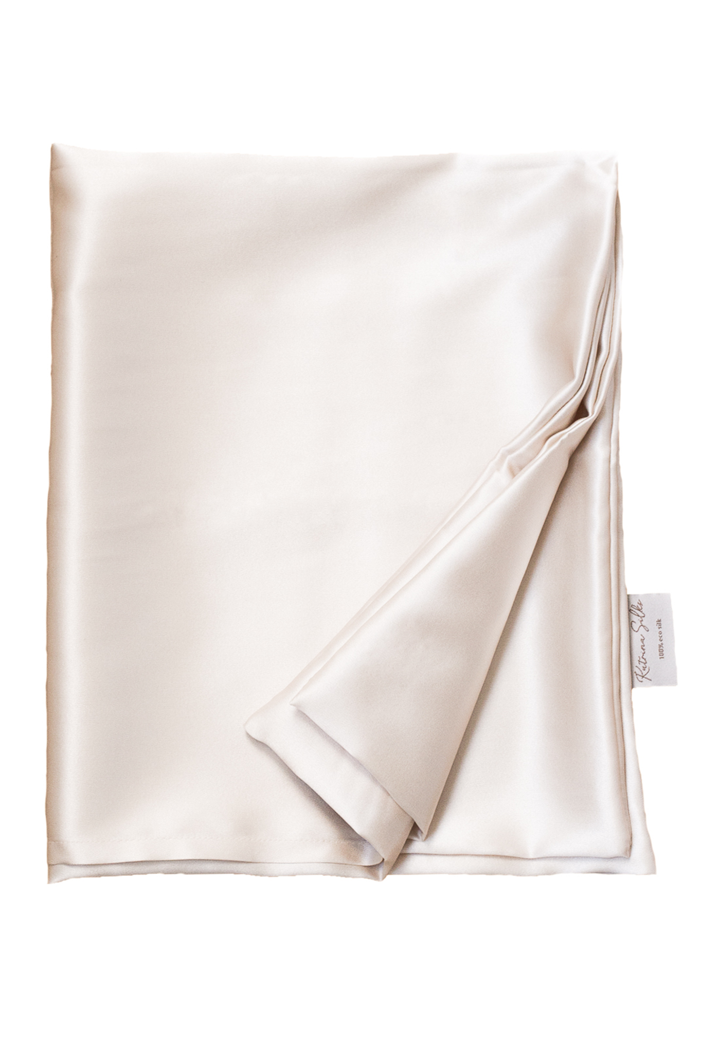 Natural silk pillowcase Cappuccino Beige Pillowcases Katrina Silks