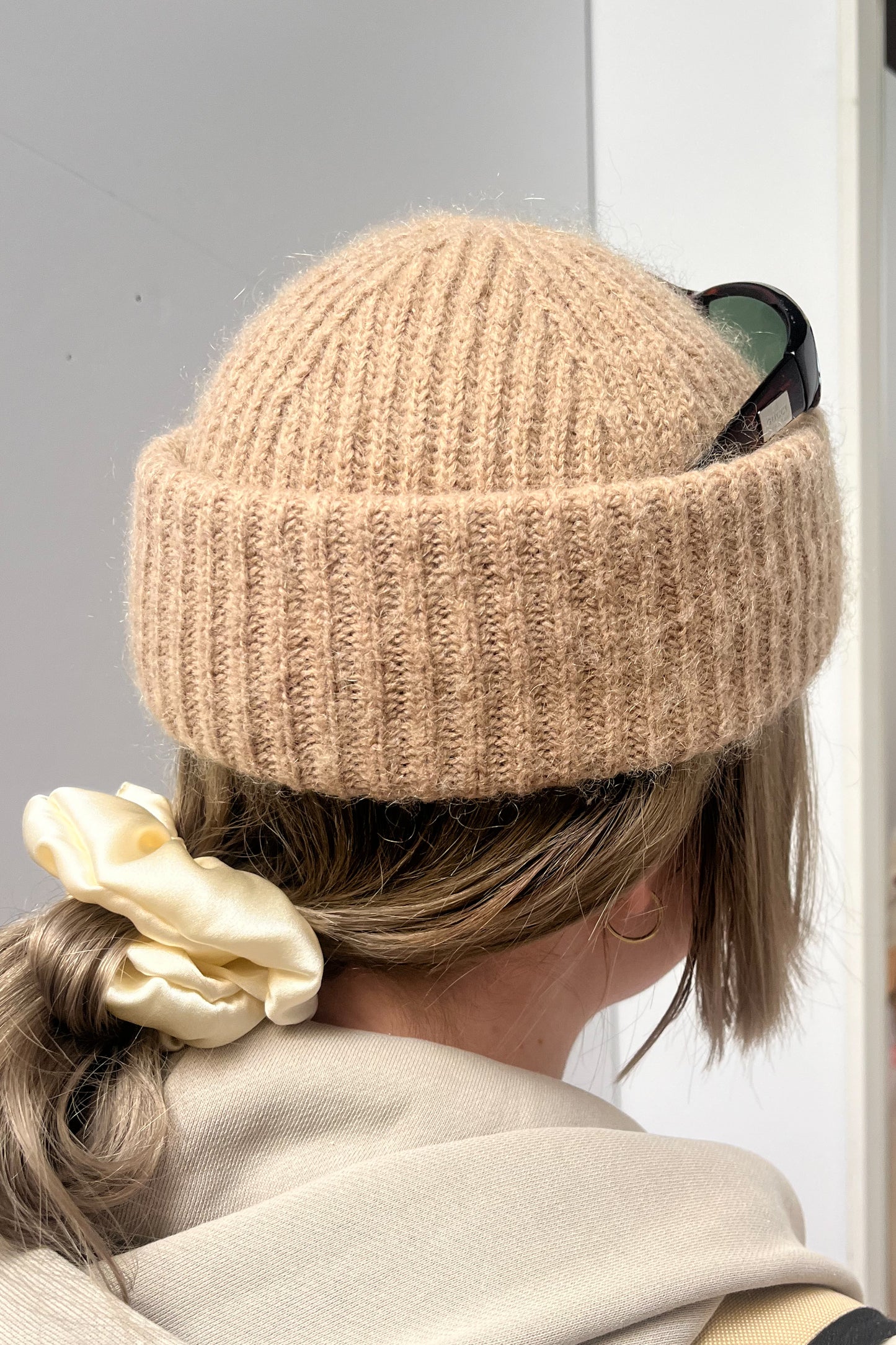 Natural silk scrunchie French Champagne Scrunchies Katrina Silks