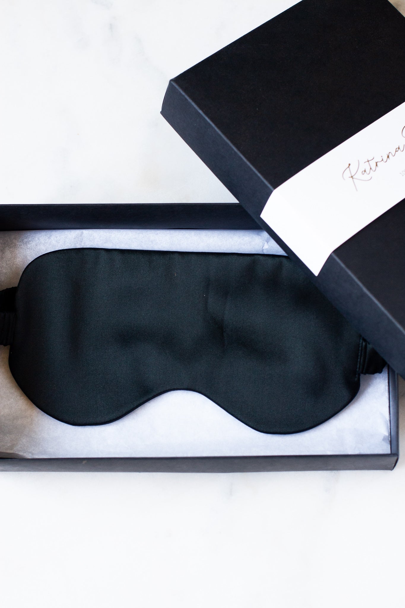 Natural silk eye mask Black Night PRE-ORDER Eye masks Katrina Silks