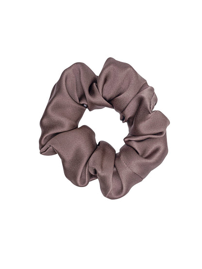 Natural silk scrunchie Delicious Mocha