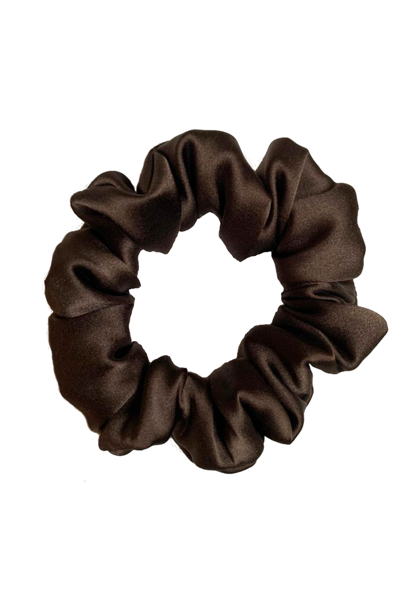 Natural silk scrunchie Chocolate Brown - sample sale Scrunchie Katrina Silks   