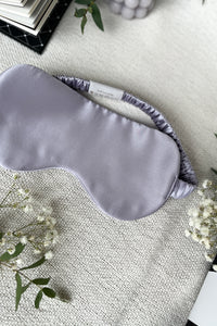 Natural silk eye mask French Lavender