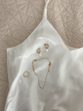 Load image into Gallery viewer, Natural silk top White Pearl  Katrina Silks   
