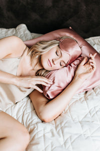 Natural silk pillowcase Powder Rose Pillowcases Katrina Silks   