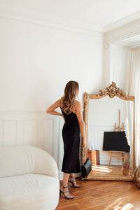 Elegant slip dress Black Night - PRE ORDER  Katrina Silks   